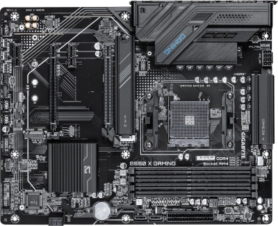 Материнская плата Gigabyte B550 X GAMING Soc-AM4 AMD B550 4xDDR4 ATX AC`97 8ch(7.1) 2.5Gg RAID+HDMI+DP