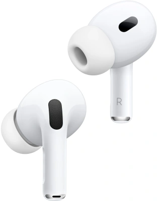 Гарнитура внутриканальные Apple AirPods Pro 2 2023 A3047/A3048/A2968 белый беспроводные bluetooth в ушной раковине (MTJV3LL/A)