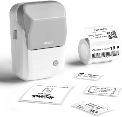 Термопринтер Niimbot B1 (1746795) 203dpi 50мм/с/USB/BT для печ.этик. серый