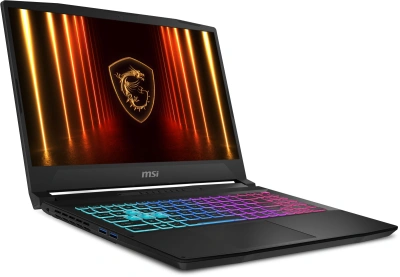Ноутбук MSI Katana 17 HX B14WFK-400XPL Core i7 14650HX 16Gb SSD512Gb NVIDIA GeForce RTX 5060 8Gb 17.3" IPS FHD (1920x1080) Windows 11 Pro Multi Language black WiFi BT Cam (9S7-17L791-400)