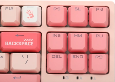 Клавиатура A4Tech S87 Energy механическая розовый USB for gamer LED (S87 USB ENERGY PINK) кабель 1.8м