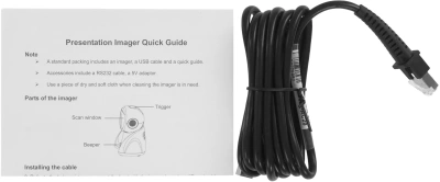 Сканер штрих-кода Mindeo MP7258 1D/2D проводной черный