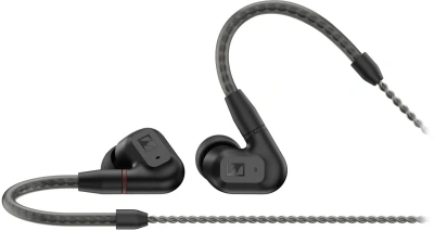 Наушники внутриканальные Sennheiser IE 200 1.2м черный проводные крепление за ухом (IE 200 BLACK)