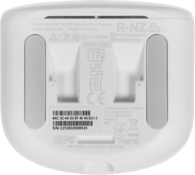 Камера видеонаблюдения IP TP-Link Tapo C206 Wi-Fi 4-4мм цв. корп.:белый