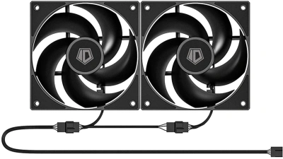 Корпус ID-Cooling Flow 500 Air черный без БП mATX 8x120mm 1x140mm 1xUSB3.0 audio bott PSU