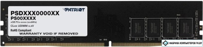 Память DDR4 16GB 2400MHz Patriot PSD416G240081 Signature RTL PC4-19200 CL17 DIMM UDIMM 288-pin 1.2В single rank Ret
