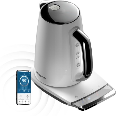 Чайник электрический Polaris PWK 1755CAD WIFI IQ Home 1.7л. 2150Вт белый корпус: металл (PWK 1755CAD)