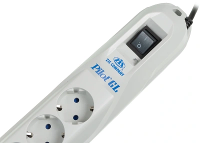 Сетевой фильтр Pilot GL 7м (6 розеток) белый (коробка)