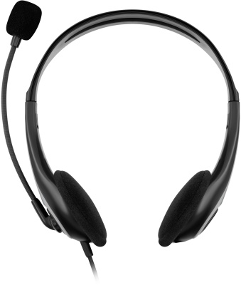 Наушники с микрофоном Оклик HS-M300 черный/серый накладные оголовье (1876323)