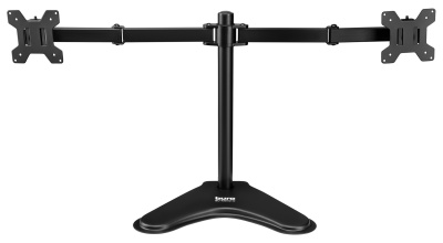 Кронштейн для мониторов ЖК Buro BU-M042-D черный 17"-32" макс.16кг настольный поворот и наклон верт.перемещ.