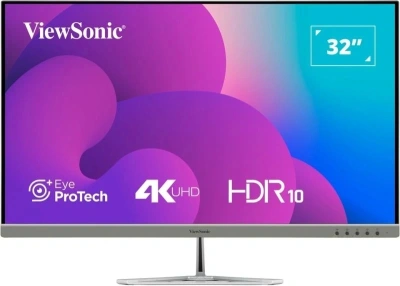 Монитор ViewSonic 31.5" VX3276-4K-MHD-2 серебристый VA LED 16:9 HDMI M/M матовая 350cd 178гр/178гр 3840x2160 60Hz DP 4K 6.9кг