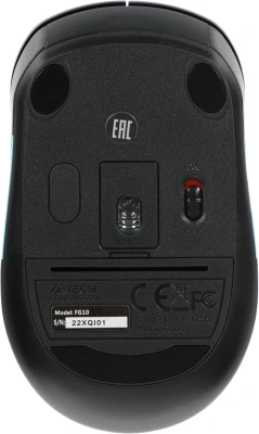 Мышь A4Tech Fstyler FG10 черный/синий оптическая 2000dpi беспров. USB 4but (FG10 BLUE)