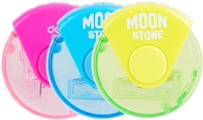 Точилка для карандашей ручная Deli E0554 1 отверстие пластик ассорти европодвес