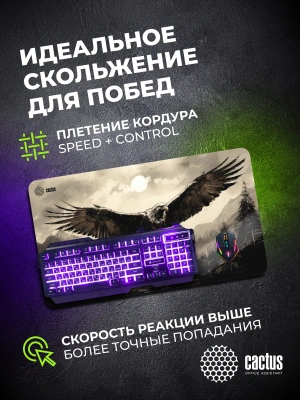 Коврик для мыши Cactus Flying hawk 700x400x4мм (CS-MP-COR02XLL)