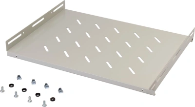 Полка стационарная Lanmaster TWT-CBW-S4-6/60 1U нагр.:60кг. 19" 485мм серый (упак.:1шт)