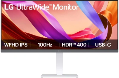 Монитор LG 34" UltraGear 34U530A-W белый IPS LED 21:9 HDMI M/M матовая HAS Piv 1000:1 500cd 178гр/178гр 2560x1080 100Hz DP FHD USB 8.8кг