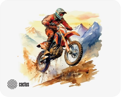 Коврик для мыши Cactus Motobike 250x200x3мм (CS-MP-D12S)