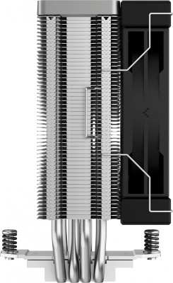 Устройство охлаждения(кулер) Deepcool AK400 Soc-AM5/AM4/1200/1700/1851 серебристый 4-pin 29-29dB Al+Cu 220W 661gr Ret (R-AK400-BKNNMN-G-1)