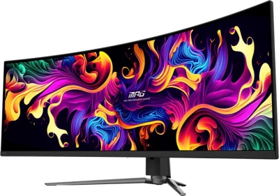 Монитор MSI 49" MPG 491CQP QD-OLED черный QD OLED LED 32:9 HDMI матовая HAS Piv 250cd 178гр/178гр 5120x1440 144Hz DP USB 10.3кг
