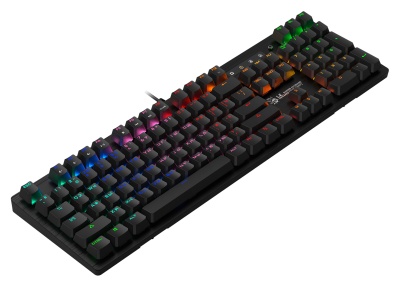 Клавиатура A4Tech B820R механическая черный USB for gamer LED (B820R BLACK (BLUE SWITCH)) кабель 1.8м