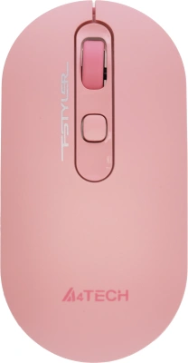 Мышь A4Tech Fstyler FG20 розовый оптическая 2000dpi беспров. USB для ноутбука 4but (FG20 PINK)