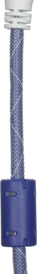 Кабель аудио-видео HDMI (m)/HDMI (m) 1.8м. феррит.кольца позолоч.конт. синий/белый (VER 1.4)