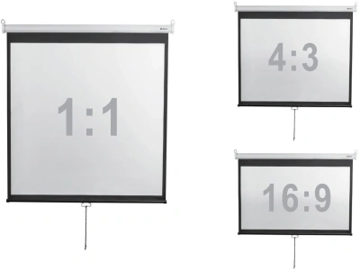 Экран Digis 167" 300x300см Optimal-D DSOD-1108 1:1 настенно-потолочный рулонный