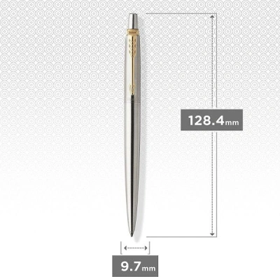 Ручка шариков. Parker Jotter Core K691 (1953182) Stainless Steel GT M син. черн. подар.кор.