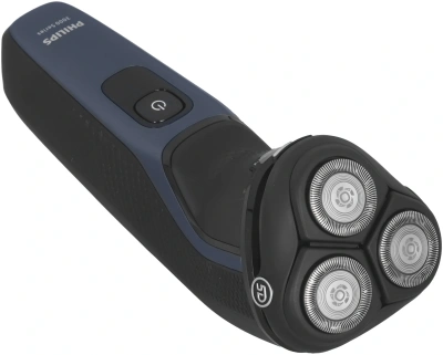 Бритва роторная Philips Series 3000 S3144/00 реж.эл.:3 питан.:аккум. черный/синий