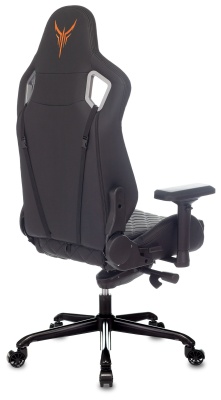 Кресло игровое Knight TITAN черный ромбик экокожа с подголов. крестов. металл