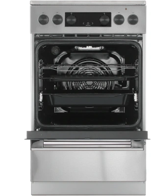 Плита Электрическая Gorenje GEC5C40XAOT серый стеклокерамика (без крышки)