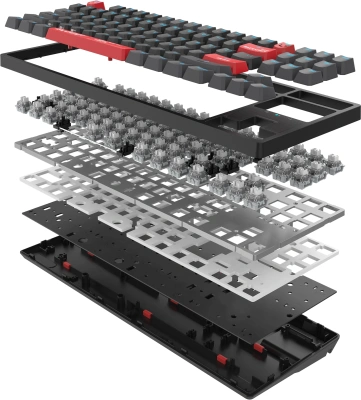 Клавиатура A4Tech AT87 черный/красный USB for gamer LED кабель 1.8м