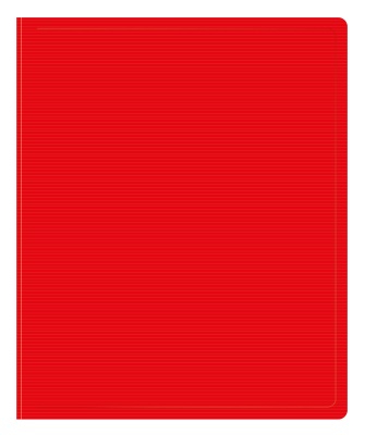 Папка на 2-х кольцах Бюрократ ДеЛюкс DL0740/2RED A4 пластик 0.7мм кор.32мм красный