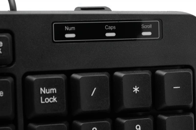 Клавиатура Defender HB-164 черный USB (45164) кабель 1.8м