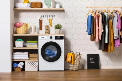 Стиральная машина Gorenje W1NHPI60SCSIRV (с баком) класс: A загр.фронтальная макс.:6кг белый инвертор