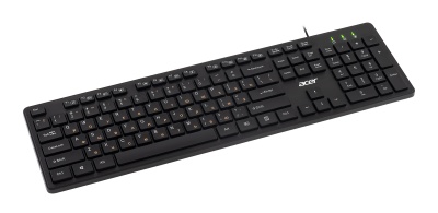 Клавиатура Acer OKW122 черный USB Multimedia (ZL.KBDEE.00C) кабель 1.5м