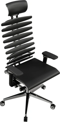 Кресло руководителя эргономичное Метта Equalizer L2-47D черный сиденье черный экокожа с подголов. крестов.5-луч. металл хром