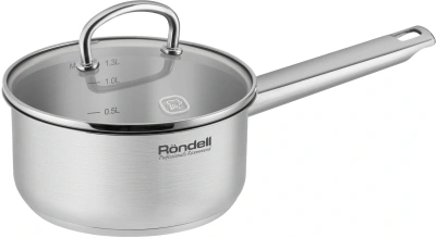 Ковш Rondell Solo RDS-1601 1.3л. d=16см (с крышкой) стальной