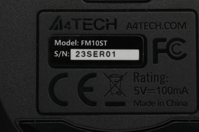 Мышь A4Tech Fstyler FM10ST серый/черный оптическая 1600dpi silent USB для ноутбука 3but (FM10ST GREY)