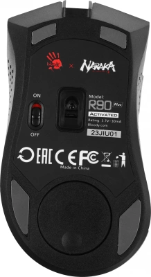 Мышь A4Tech Bloody R90 Plus Naraka белый/рисунок оптическая 5000dpi беспров. USB 7but