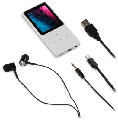 Плеер Hi-Fi Flash Digma M5 BT 16Gb белый/2.4"/FM/microSD/microSDHC