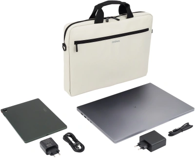 Сумка для ноутбука 16" Digma R-213 серый/черный полиэстер (R213GBK)