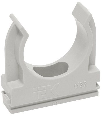 Держатель IEK CTA10D-CF20-K41-100 с защелкой 20мм полистирол серый