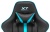 Кресло игровое A4Tech X7 GG-1200 черный/голубой экокожа крестов. пластик
