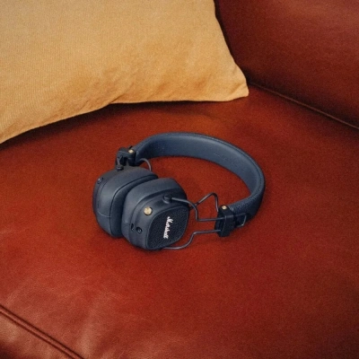Гарнитура накладные Marshall Major V синий беспроводные bluetooth оголовье (MAJOR V MIDNIGHT BLUE)
