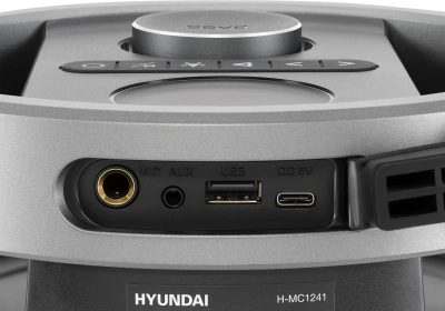 Минисистема Hyundai Select H-MC1241 черный 90Вт USB BT