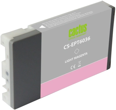 Картридж струйный Cactus CS-EPT6036 T6036 св.пурп.пигм. (220мл) для Epson Stylus PRO 7880/9880 с чипом