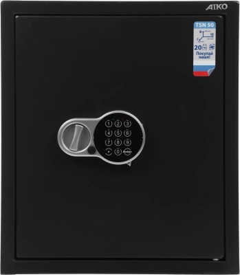 Сейф офисный Aiko TSN 50-EL взломостойкий 500x435x381мм электронный (S10399530414)