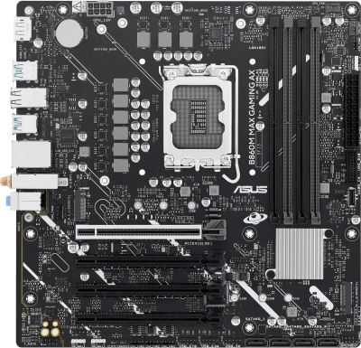 Материнская плата Asus B860M MAX GAMING AX Soc-1851 Intel B860 4xDDR5 mATX AC`97 8ch(7.1) 2.5Gg RAID+DP