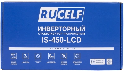 Стабилизатор напряжения Rucelf IS-450-LCD 0.4кВА однофазный белый